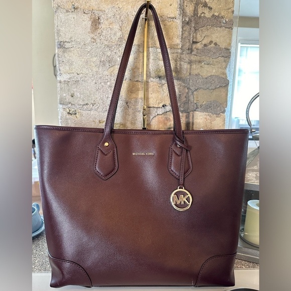 KORS Michael Kors Handbags - Micheal Kors beautiful Ox Blood/Brown shoulder bag rare color